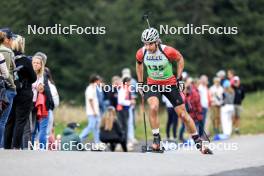 21.09.2024, Premanon, France (FRA): Adrien Baylac (FRA) - Biathlon Samse Summer Tour, sprint, Premanon (FRA). www.nordicfocus.com. © Manzoni/NordicFocus. Every downloaded picture is fee-liable.