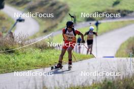 21.09.2024, Premanon, France (FRA): Lucas Moine (FRA) - Biathlon Samse Summer Tour, sprint, Premanon (FRA). www.nordicfocus.com. © Manzoni/NordicFocus. Every downloaded picture is fee-liable.