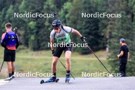 21.09.2024, Premanon, France (FRA): Sandro Bovisi (SUI) - Biathlon Samse Summer Tour, sprint, Premanon (FRA). www.nordicfocus.com. © Manzoni/NordicFocus. Every downloaded picture is fee-liable.