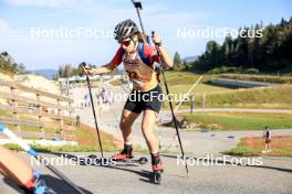 21.09.2024, Premanon, France (FRA): Romane Ottenheimer De Gail (FRA) - Biathlon Samse Summer Tour, sprint, Premanon (FRA). www.nordicfocus.com. © Manzoni/NordicFocus. Every downloaded picture is fee-liable.