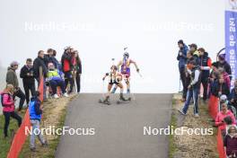 20.10.2024, Arcon, France (FRA): Canelle Midez (FRA), Gianina Piller (SUI), (l-r) - Biathlon Samse Summer Tour, pursuit, Arcon (FRA). www.nordicfocus.com. © Manzoni/NordicFocus. Every downloaded picture is fee-liable.