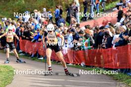 20.10.2024, Arcon, France (FRA): Maya Cloetens (BEL) - Biathlon Samse Summer Tour, pursuit, Arcon (FRA). www.nordicfocus.com. © Manzoni/NordicFocus. Every downloaded picture is fee-liable.