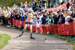 20.10.2024, Arcon, France (FRA): Paula Botet (FRA) - Biathlon Samse Summer Tour, pursuit, Arcon (FRA). www.nordicfocus.com. © Manzoni/NordicFocus. Every downloaded picture is fee-liable.