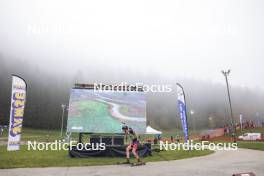 20.10.2024, Arcon, France (FRA): Joe Guinchard (FRA) - Biathlon Samse Summer Tour, pursuit, Arcon (FRA). www.nordicfocus.com. © Manzoni/NordicFocus. Every downloaded picture is fee-liable.