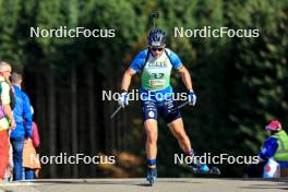 20.10.2024, Arcon, France (FRA): Antonin Guigonnat (FRA) - Biathlon Samse Summer Tour, pursuit, Arcon (FRA). www.nordicfocus.com. © Manzoni/NordicFocus. Every downloaded picture is fee-liable.