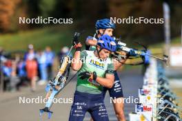 20.10.2024, Arcon, France (FRA): Oscar Lombardot (FRA) - Biathlon Samse Summer Tour, pursuit, Arcon (FRA). www.nordicfocus.com. © Manzoni/NordicFocus. Every downloaded picture is fee-liable.