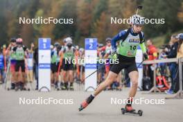 20.10.2024, Arcon, France (FRA): Emilian Guillet (FRA) - Biathlon Samse Summer Tour, pursuit, Arcon (FRA). www.nordicfocus.com. © Manzoni/NordicFocus. Every downloaded picture is fee-liable.