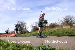 20.10.2024, Arcon, France (FRA): Lucas Bourcey (FRA), Tom Lambert (FRA), (l-r) - Biathlon Samse Summer Tour, pursuit, Arcon (FRA). www.nordicfocus.com. © Manzoni/NordicFocus. Every downloaded picture is fee-liable.