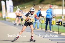 20.10.2024, Arcon, France (FRA): Eve Bouvard (BEL) - Biathlon Samse Summer Tour, pursuit, Arcon (FRA). www.nordicfocus.com. © Manzoni/NordicFocus. Every downloaded picture is fee-liable.