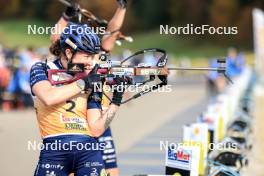 20.10.2024, Arcon, France (FRA): Lou Jeanmonnot (FRA) - Biathlon Samse Summer Tour, pursuit, Arcon (FRA). www.nordicfocus.com. © Manzoni/NordicFocus. Every downloaded picture is fee-liable.