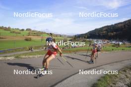 20.10.2024, Arcon, France (FRA): Marie Hericher (FRA), Bambou Pallud (FRA), (l-r) - Biathlon Samse Summer Tour, pursuit, Arcon (FRA). www.nordicfocus.com. © Manzoni/NordicFocus. Every downloaded picture is fee-liable.