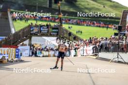 20.10.2024, Arcon, France (FRA): Julia Simon (FRA) - Biathlon Samse Summer Tour, pursuit, Arcon (FRA). www.nordicfocus.com. © Manzoni/NordicFocus. Every downloaded picture is fee-liable.