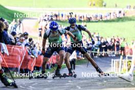 20.10.2024, Arcon, France (FRA): Oscar Lombardot (FRA) - Biathlon Samse Summer Tour, pursuit, Arcon (FRA). www.nordicfocus.com. © Manzoni/NordicFocus. Every downloaded picture is fee-liable.