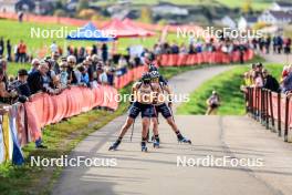 20.10.2024, Arcon, France (FRA): Julia Simon (FRA) - Biathlon Samse Summer Tour, pursuit, Arcon (FRA). www.nordicfocus.com. © Manzoni/NordicFocus. Every downloaded picture is fee-liable.