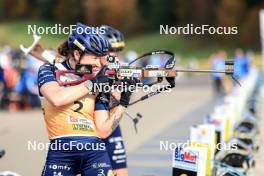 20.10.2024, Arcon, France (FRA): Lou Jeanmonnot (FRA) - Biathlon Samse Summer Tour, pursuit, Arcon (FRA). www.nordicfocus.com. © Manzoni/NordicFocus. Every downloaded picture is fee-liable.