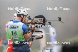 20.10.2024, Arcon, France (FRA): Nans Vercueil (FRA) - Biathlon Samse Summer Tour, pursuit, Arcon (FRA). www.nordicfocus.com. © Manzoni/NordicFocus. Every downloaded picture is fee-liable.