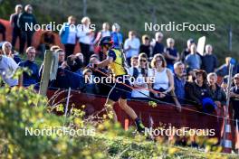 20.10.2024, Arcon, France (FRA): Quentin Fillon Maillet (FRA) - Biathlon Samse Summer Tour, pursuit, Arcon (FRA). www.nordicfocus.com. © Manzoni/NordicFocus. Every downloaded picture is fee-liable.