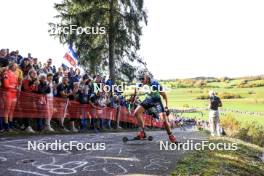 20.10.2024, Arcon, France (FRA): Emilien Jacquelin (FRA) - Biathlon Samse Summer Tour, pursuit, Arcon (FRA). www.nordicfocus.com. © Manzoni/NordicFocus. Every downloaded picture is fee-liable.