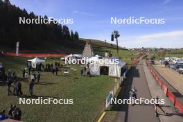 20.10.2024, Arcon, France (FRA): Event Feature: Overview over the stadium - Biathlon Samse Summer Tour, pursuit, Arcon (FRA). www.nordicfocus.com. © Manzoni/NordicFocus. Every downloaded picture is fee-liable.