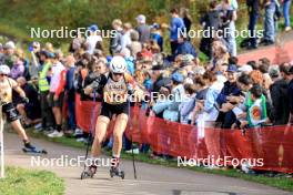 20.10.2024, Arcon, France (FRA): Maya Cloetens (BEL) - Biathlon Samse Summer Tour, pursuit, Arcon (FRA). www.nordicfocus.com. © Manzoni/NordicFocus. Every downloaded picture is fee-liable.