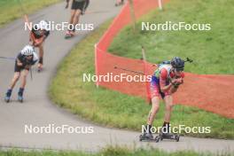 20.10.2024, Arcon, France (FRA): Samuel Morin (FRA) - Biathlon Samse Summer Tour, pursuit, Arcon (FRA). www.nordicfocus.com. © Manzoni/NordicFocus. Every downloaded picture is fee-liable.