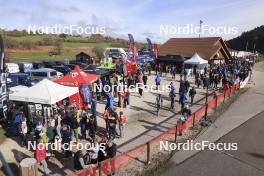 20.10.2024, Arcon, France (FRA): Event Feature: Overview over the suplier village - Biathlon Samse Summer Tour, pursuit, Arcon (FRA). www.nordicfocus.com. © Manzoni/NordicFocus. Every downloaded picture is fee-liable.