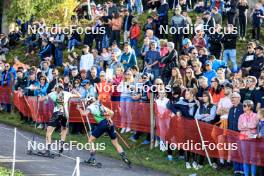 20.10.2024, Arcon, France (FRA): Jannis Dold (GER), Jens Berger (SUI), (l-r) - Biathlon Samse Summer Tour, pursuit, Arcon (FRA). www.nordicfocus.com. © Manzoni/NordicFocus. Every downloaded picture is fee-liable.