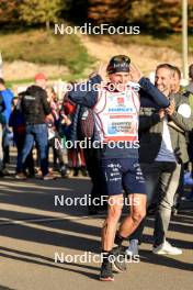 20.10.2024, Arcon, France (FRA): Quentin Fillon Maillet (FRA) - Biathlon Samse Summer Tour, pursuit, Arcon (FRA). www.nordicfocus.com. © Manzoni/NordicFocus. Every downloaded picture is fee-liable.