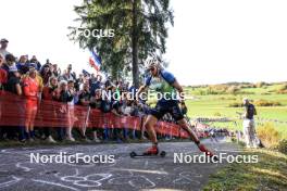 20.10.2024, Arcon, France (FRA): Emilien Jacquelin (FRA) - Biathlon Samse Summer Tour, pursuit, Arcon (FRA). www.nordicfocus.com. © Manzoni/NordicFocus. Every downloaded picture is fee-liable.