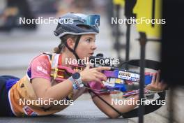 20.10.2024, Arcon, France (FRA): Canelle Midez (FRA) - Biathlon Samse Summer Tour, pursuit, Arcon (FRA). www.nordicfocus.com. © Manzoni/NordicFocus. Every downloaded picture is fee-liable.