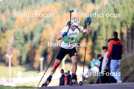 20.10.2024, Arcon, France (FRA): Fabien Claude (FRA) - Biathlon Samse Summer Tour, pursuit, Arcon (FRA). www.nordicfocus.com. © Manzoni/NordicFocus. Every downloaded picture is fee-liable.