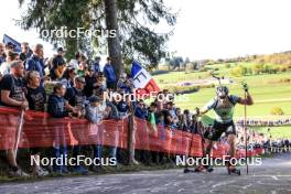 20.10.2024, Arcon, France (FRA): Emilien Claude (FRA) - Biathlon Samse Summer Tour, pursuit, Arcon (FRA). www.nordicfocus.com. © Manzoni/NordicFocus. Every downloaded picture is fee-liable.