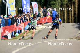 20.10.2024, Arcon, France (FRA): Mathieu Garcia (FRA) - Biathlon Samse Summer Tour, pursuit, Arcon (FRA). www.nordicfocus.com. © Manzoni/NordicFocus. Every downloaded picture is fee-liable.