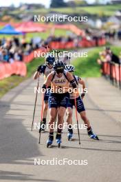 20.10.2024, Arcon, France (FRA): Julia Simon (FRA) - Biathlon Samse Summer Tour, pursuit, Arcon (FRA). www.nordicfocus.com. © Manzoni/NordicFocus. Every downloaded picture is fee-liable.