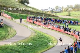 20.10.2024, Arcon, France (FRA): Amandine Mengin (FRA) - Biathlon Samse Summer Tour, pursuit, Arcon (FRA). www.nordicfocus.com. © Manzoni/NordicFocus. Every downloaded picture is fee-liable.