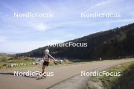 20.10.2024, Arcon, France (FRA): Lola Bugeaud (FRA) - Biathlon Samse Summer Tour, pursuit, Arcon (FRA). www.nordicfocus.com. © Manzoni/NordicFocus. Every downloaded picture is fee-liable.