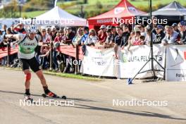 20.10.2024, Arcon, France (FRA): Fabien Claude (FRA) - Biathlon Samse Summer Tour, pursuit, Arcon (FRA). www.nordicfocus.com. © Manzoni/NordicFocus. Every downloaded picture is fee-liable.