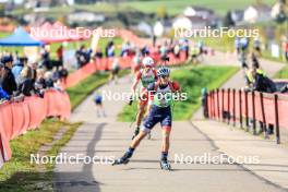 20.10.2024, Arcon, France (FRA): Enzo Bouillet (FRA) - Biathlon Samse Summer Tour, pursuit, Arcon (FRA). www.nordicfocus.com. © Manzoni/NordicFocus. Every downloaded picture is fee-liable.