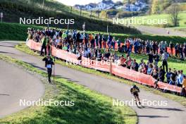 20.10.2024, Arcon, France (FRA): Quentin Fillon Maillet (FRA) - Biathlon Samse Summer Tour, pursuit, Arcon (FRA). www.nordicfocus.com. © Manzoni/NordicFocus. Every downloaded picture is fee-liable.