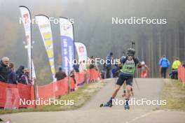 20.10.2024, Arcon, France (FRA): Niels Bibollet (FRA) - Biathlon Samse Summer Tour, pursuit, Arcon (FRA). www.nordicfocus.com. © Manzoni/NordicFocus. Every downloaded picture is fee-liable.