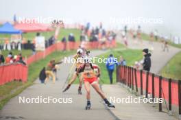 20.10.2024, Arcon, France (FRA): Lili Fehr (FRA) - Biathlon Samse Summer Tour, pursuit, Arcon (FRA). www.nordicfocus.com. © Manzoni/NordicFocus. Every downloaded picture is fee-liable.