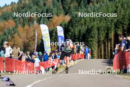 20.10.2024, Arcon, France (FRA): Florent Claude (BEL) - Biathlon Samse Summer Tour, pursuit, Arcon (FRA). www.nordicfocus.com. © Manzoni/NordicFocus. Every downloaded picture is fee-liable.