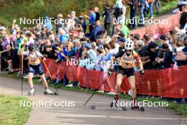 20.10.2024, Arcon, France (FRA): Eve Bouvard (BEL) - Biathlon Samse Summer Tour, pursuit, Arcon (FRA). www.nordicfocus.com. © Manzoni/NordicFocus. Every downloaded picture is fee-liable.