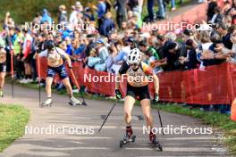 20.10.2024, Arcon, France (FRA): Eve Bouvard (BEL) - Biathlon Samse Summer Tour, pursuit, Arcon (FRA). www.nordicfocus.com. © Manzoni/NordicFocus. Every downloaded picture is fee-liable.