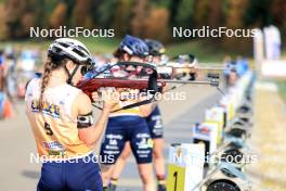 20.10.2024, Arcon, France (FRA): Jeanne Richard (FRA) - Biathlon Samse Summer Tour, pursuit, Arcon (FRA). www.nordicfocus.com. © Manzoni/NordicFocus. Every downloaded picture is fee-liable.