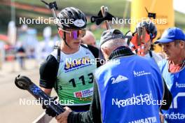 20.10.2024, Arcon, France (FRA): Romain Michaud (FRA) - Biathlon Samse Summer Tour, pursuit, Arcon (FRA). www.nordicfocus.com. © Manzoni/NordicFocus. Every downloaded picture is fee-liable.