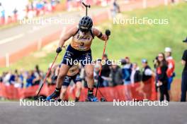 20.10.2024, Arcon, France (FRA): Julia Simon (FRA) - Biathlon Samse Summer Tour, pursuit, Arcon (FRA). www.nordicfocus.com. © Manzoni/NordicFocus. Every downloaded picture is fee-liable.