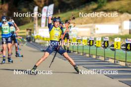 20.10.2024, Arcon, France (FRA): Quentin Fillon Maillet (FRA) - Biathlon Samse Summer Tour, pursuit, Arcon (FRA). www.nordicfocus.com. © Manzoni/NordicFocus. Every downloaded picture is fee-liable.