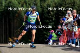 20.10.2024, Arcon, France (FRA): Damien Levet (FRA) - Biathlon Samse Summer Tour, pursuit, Arcon (FRA). www.nordicfocus.com. © Manzoni/NordicFocus. Every downloaded picture is fee-liable.