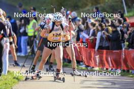 20.10.2024, Arcon, France (FRA): Marion Gravier (FRA) - Biathlon Samse Summer Tour, pursuit, Arcon (FRA). www.nordicfocus.com. © Manzoni/NordicFocus. Every downloaded picture is fee-liable.